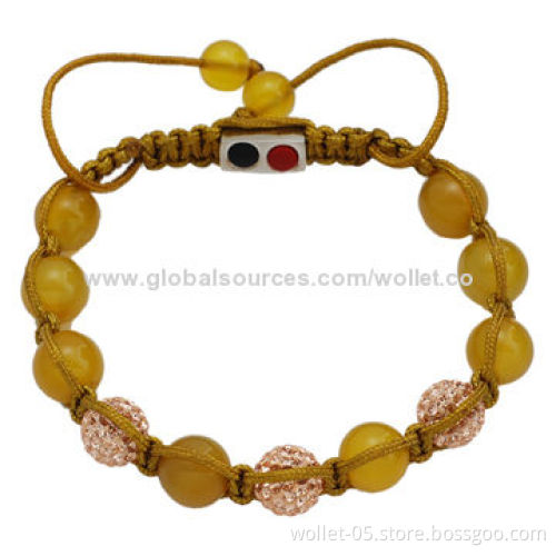 Power Hematite Pearl Beaded Bracelet/Fashionable Accessory for Girls, CZ Stone